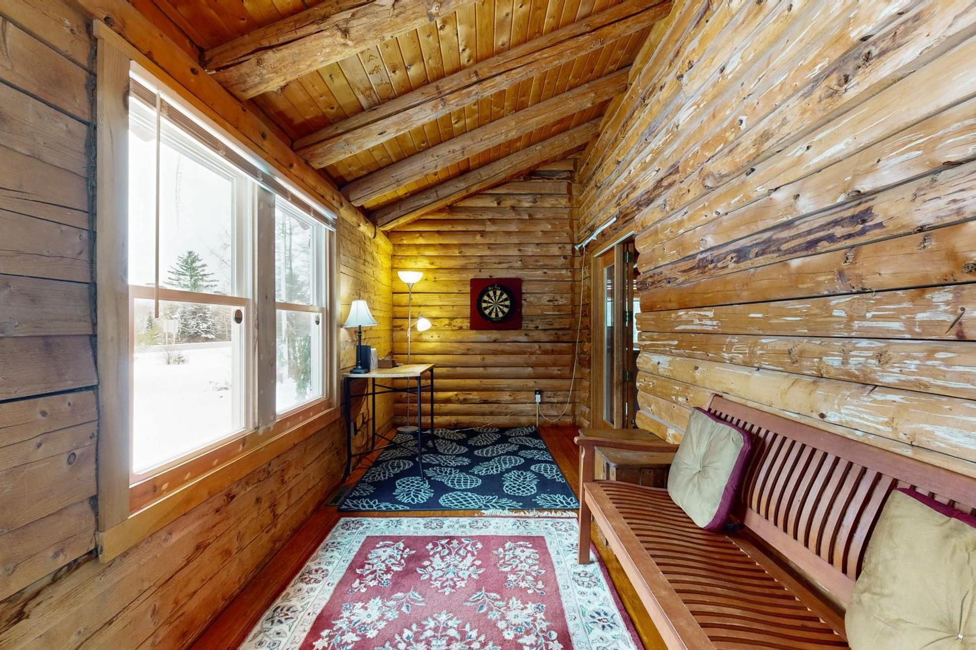 Twin View Log Home Carroll Eksteriør billede