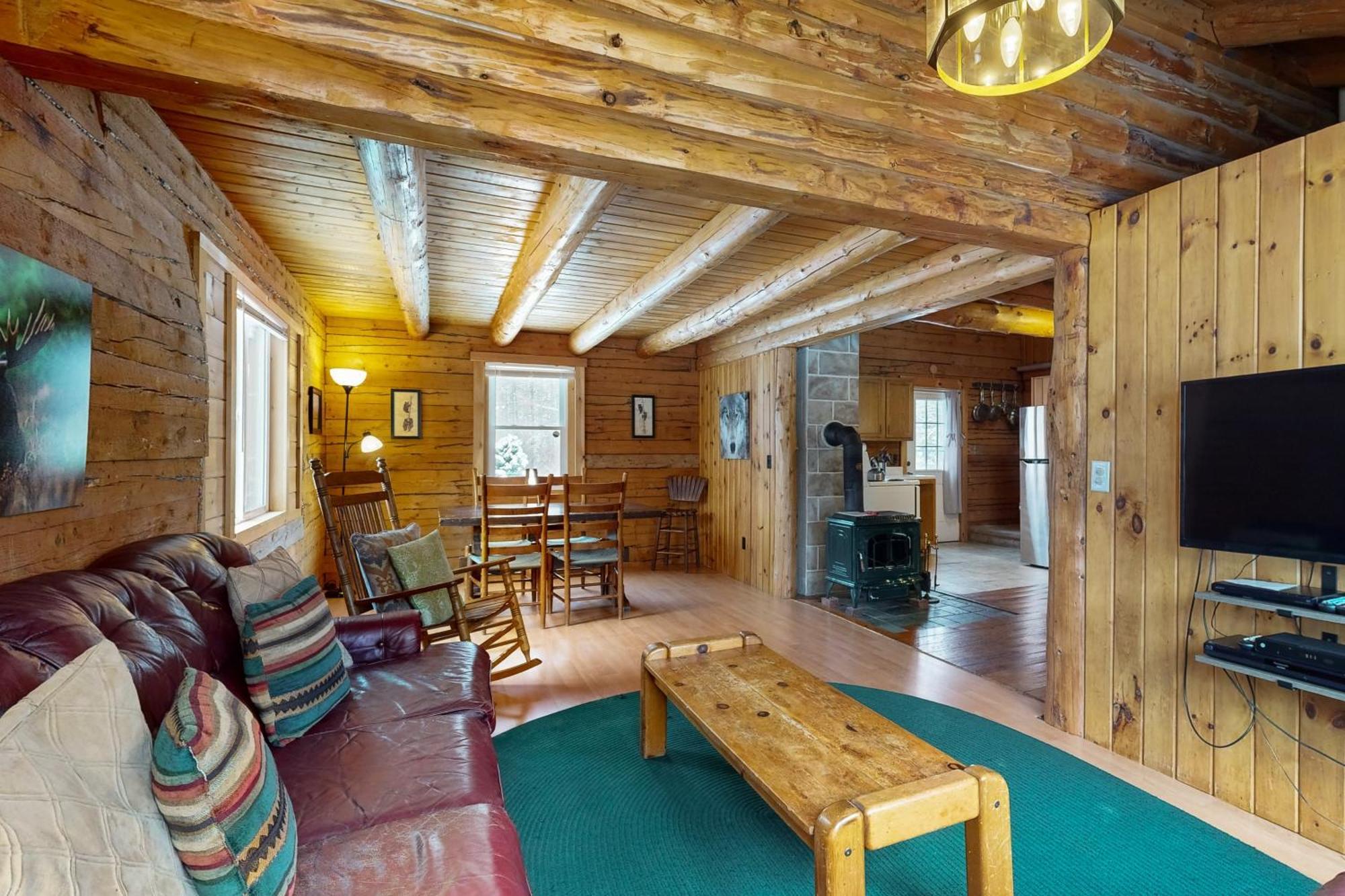 Twin View Log Home Carroll Eksteriør billede